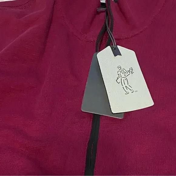 Ashworth NWT Golf Men’s 1/4 zip cotton vest, oversized Medium in the color Berry - Picture 12 of 12